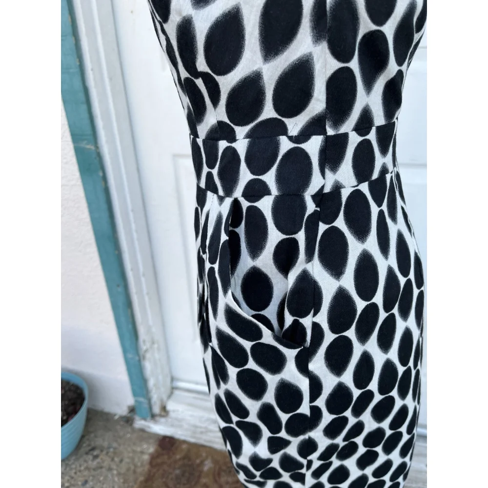 Dots One Shoulder Polka Dot Dress Black White Women S, Sexy Party Cocktel - Picture 8 of 16